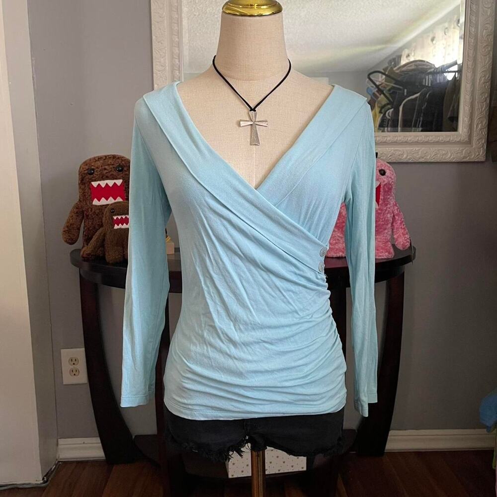 Y2k ballerina wrap long sleeve